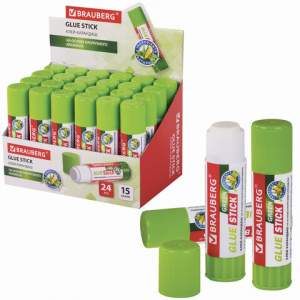 Клей-карандаш Brauberg 15 гр на натур. осн...